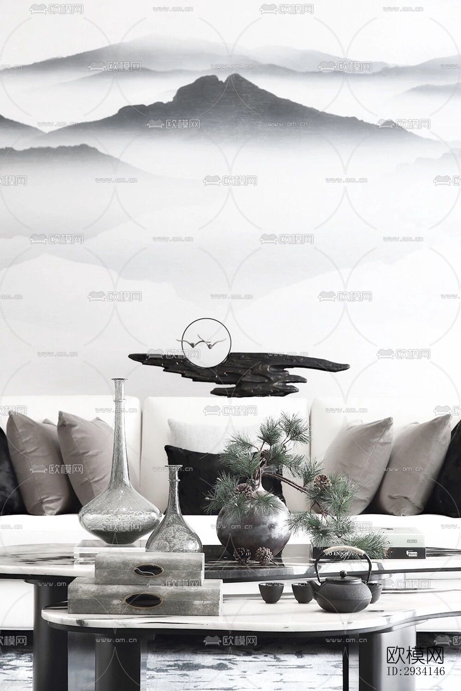 现代别墅效果图下载（渲染图1）