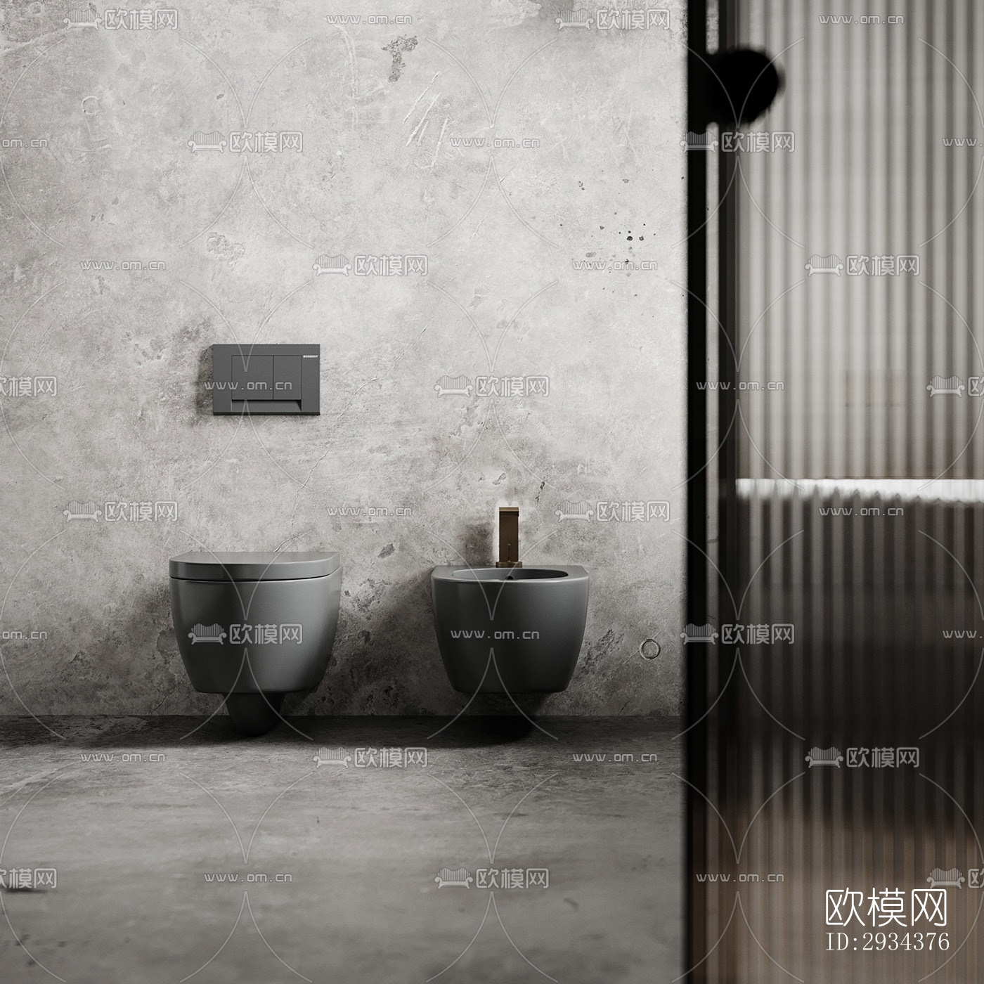 侘寂平层效果图下载（渲染图12）