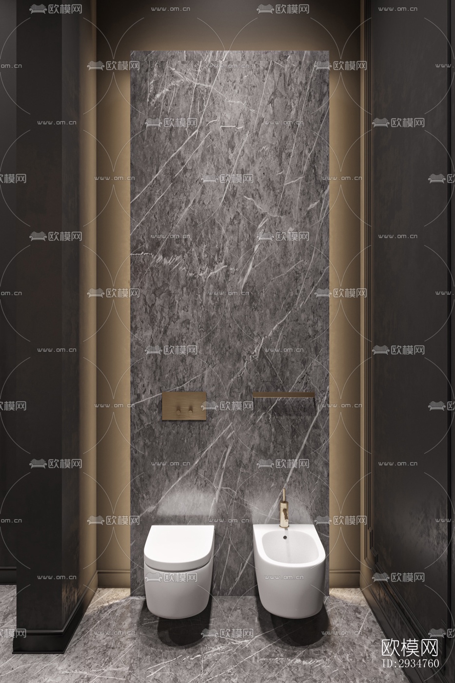 现代平层效果图下载（渲染图13）