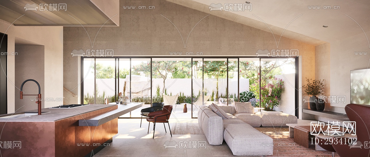 现代别墅效果图下载（渲染图4）