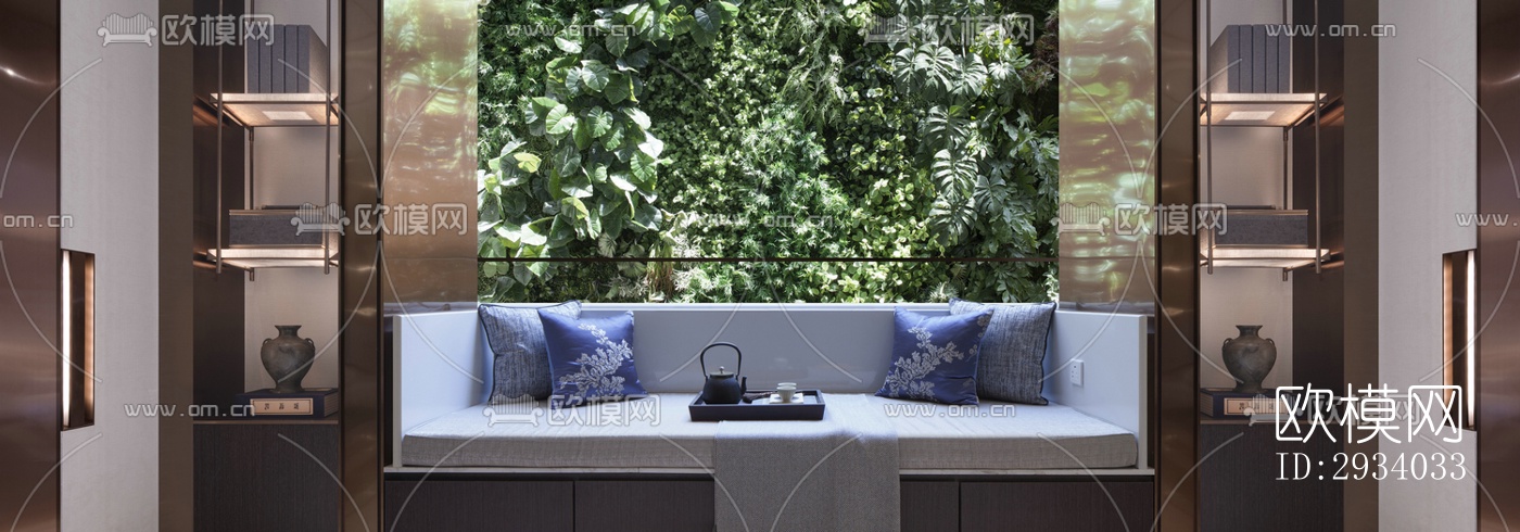 新中式别墅效果图下载（渲染图17）