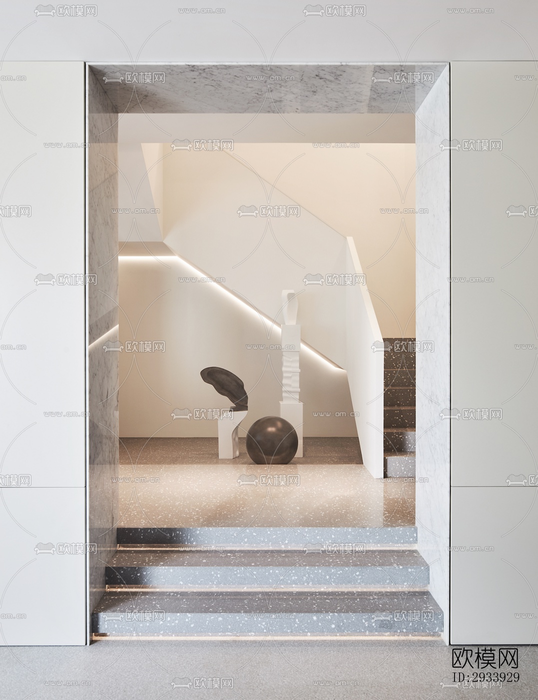 新中式别墅效果图下载（渲染图3）