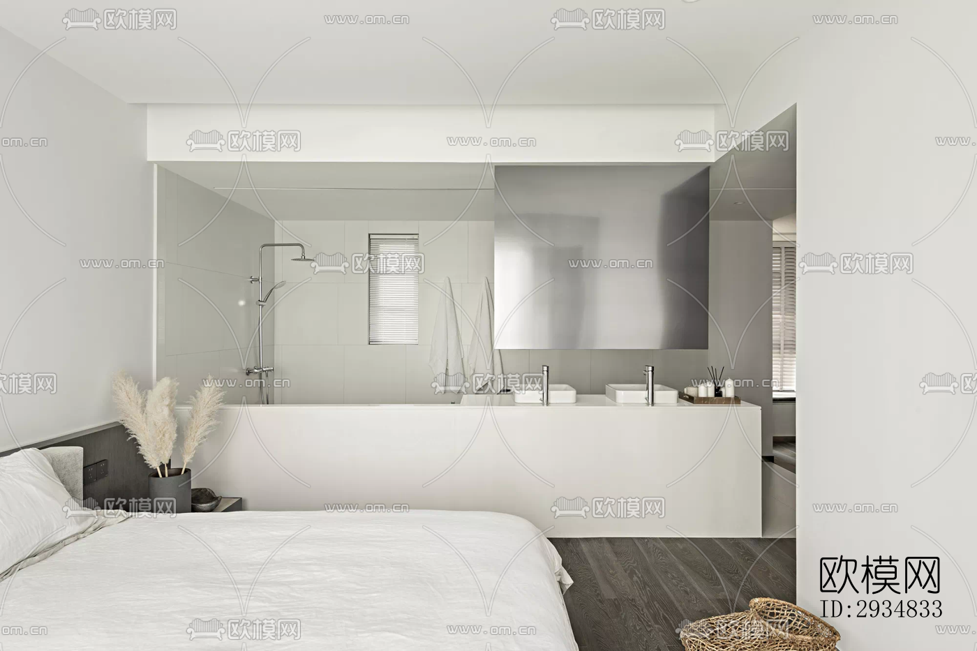 现代平层效果图下载（渲染图13）