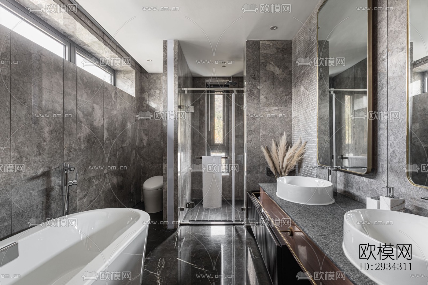 现代复式效果图下载（渲染图5）