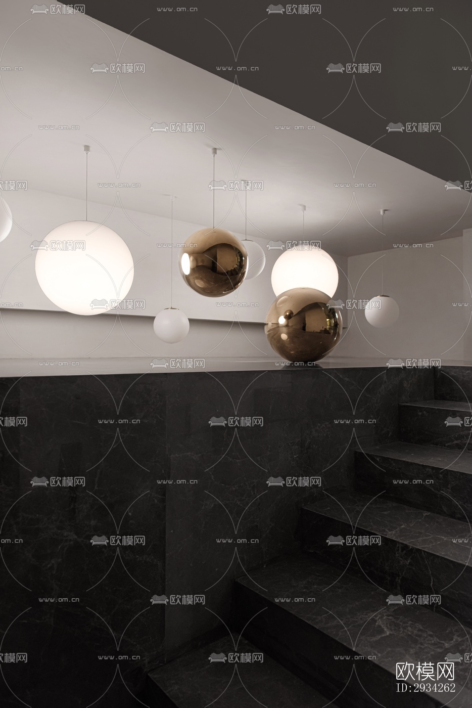 现代复式效果图下载（渲染图12）