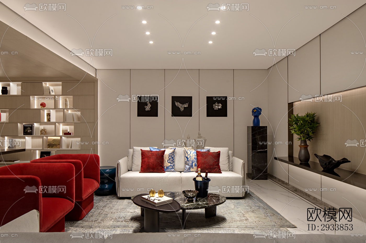 中式别墅效果图下载（渲染图12）