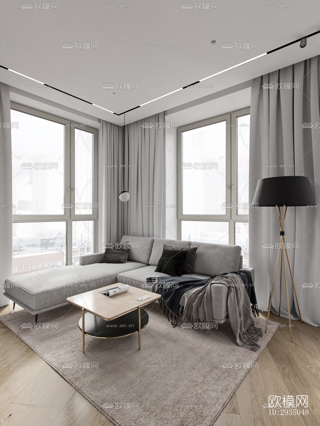 高级灰平层效果图下载（渲染图1）