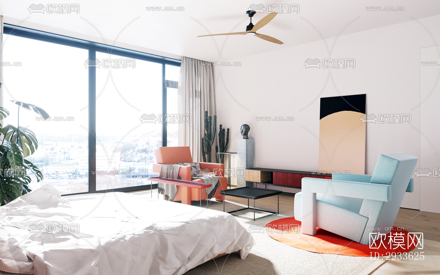 北欧公寓效果图下载（渲染图10）