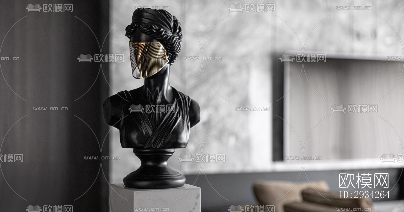 现代复式效果图下载（渲染图10）