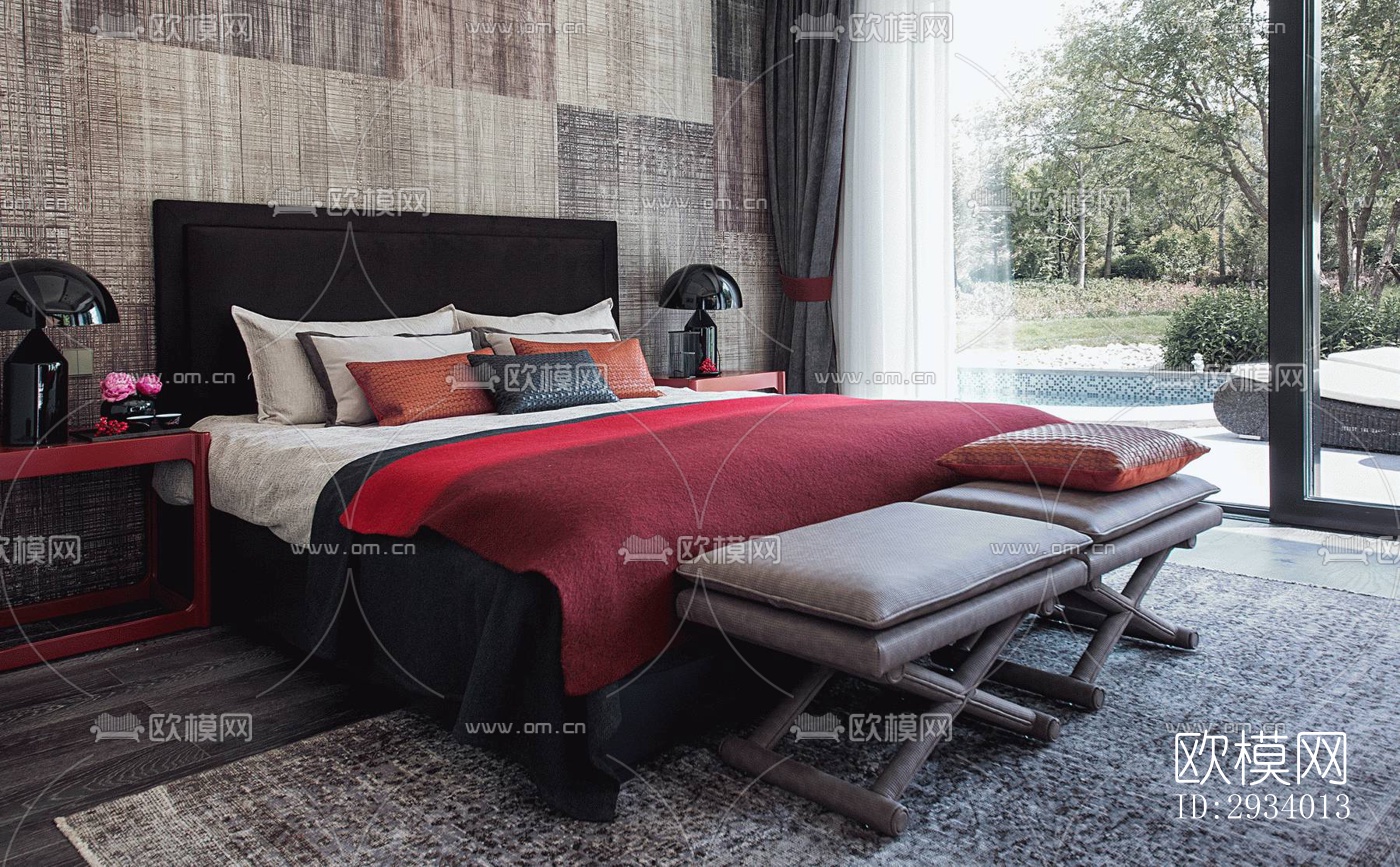 新中式别墅效果图下载（渲染图14）