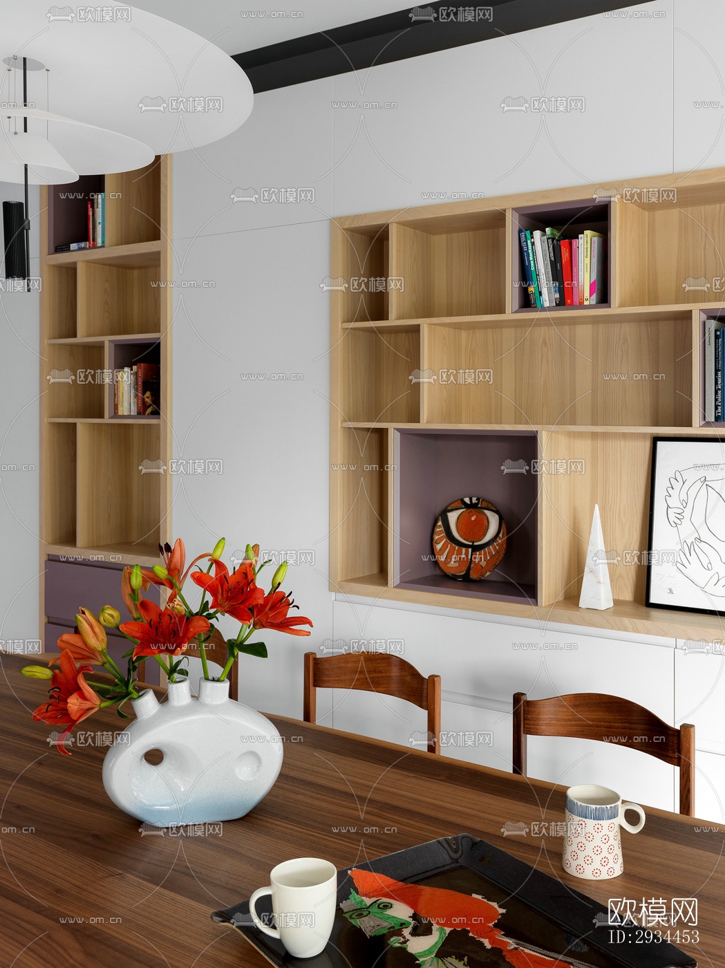 后现代平层效果图下载（渲染图2）