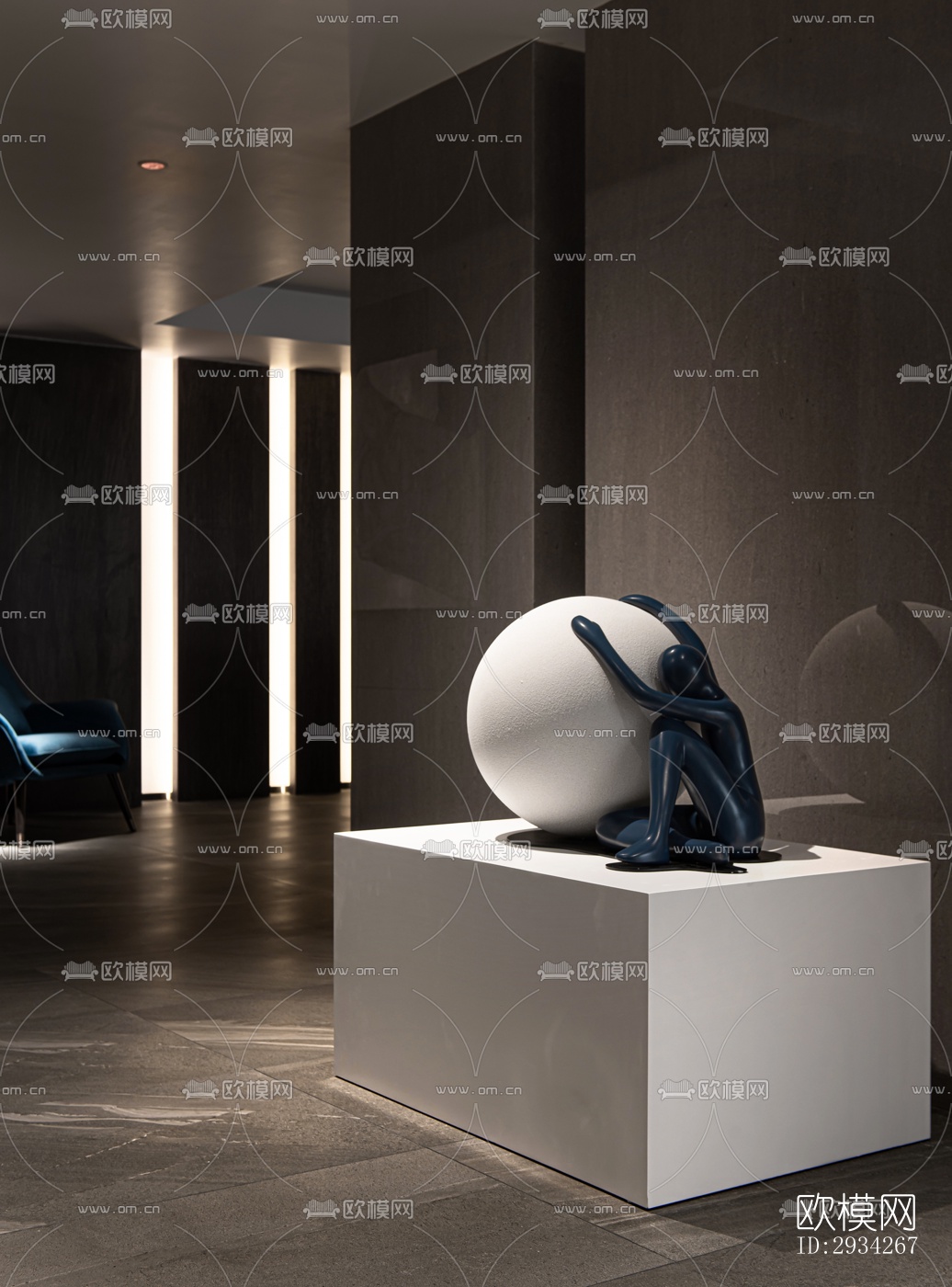 现代复式效果图下载（渲染图2）