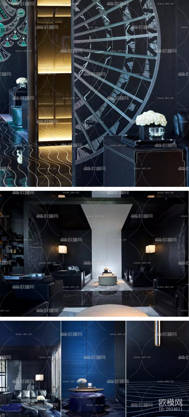 新中式平层效果图下载（渲染图18）