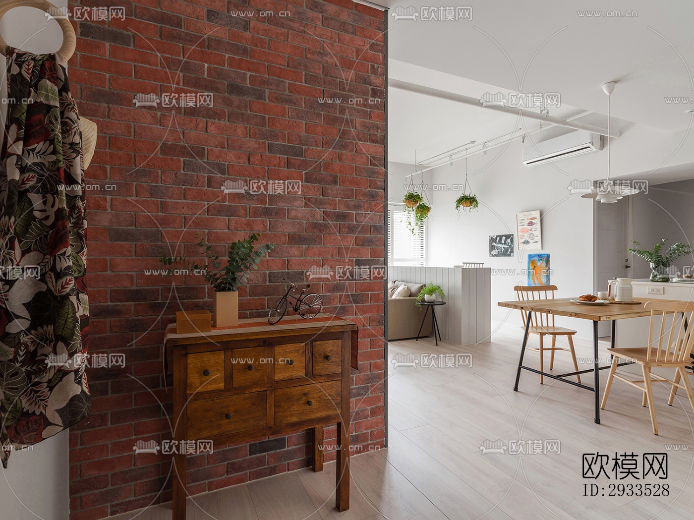 北欧公寓效果图下载（渲染图3）