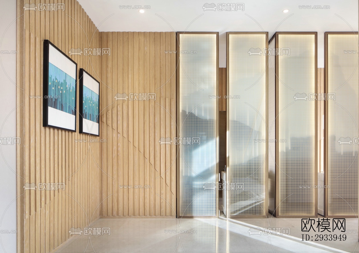 新中式别墅效果图下载（渲染图13）