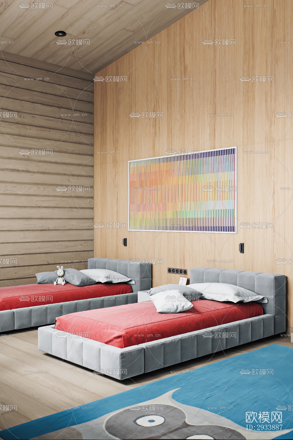 北欧别墅效果图下载（渲染图16）