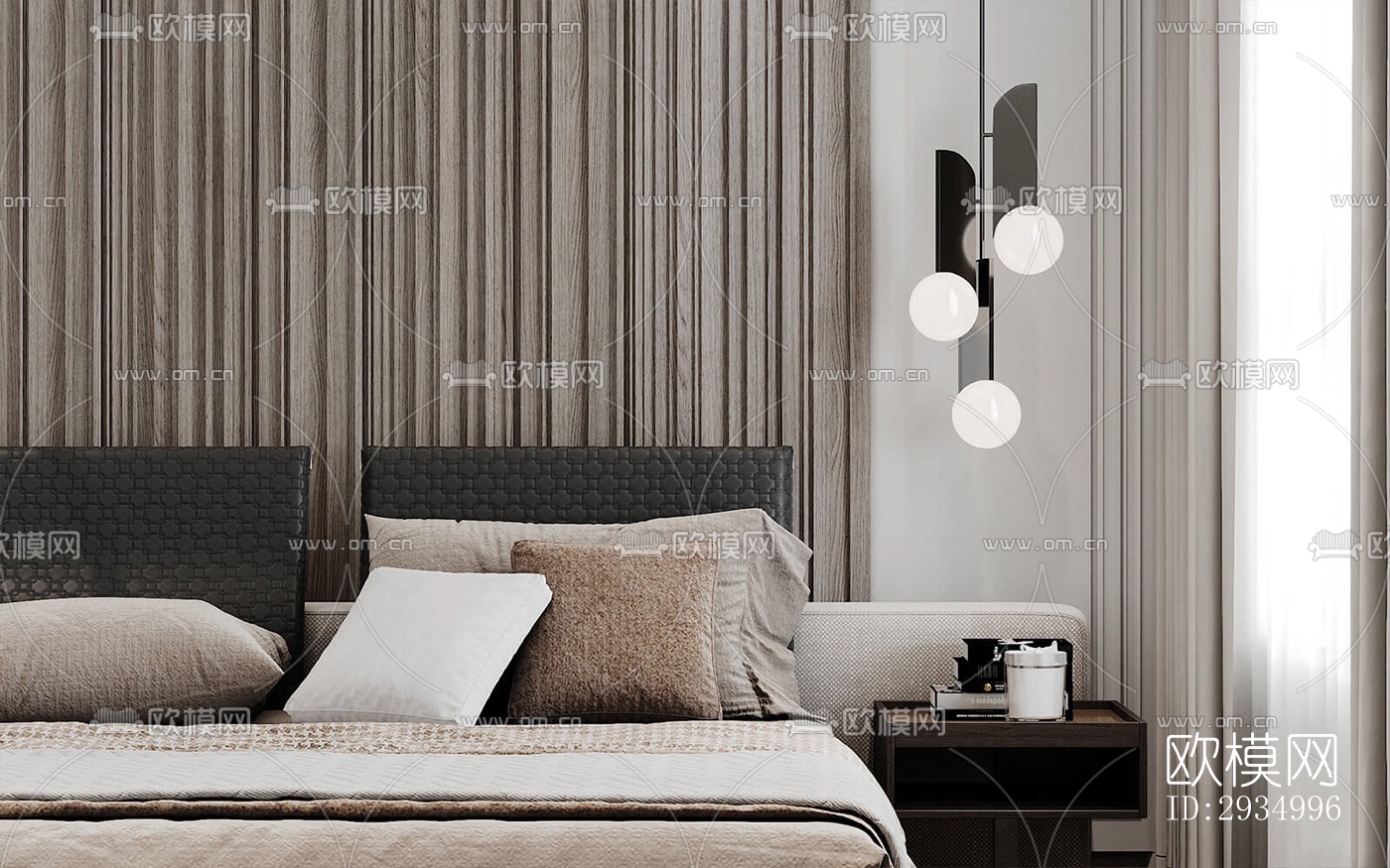 现代平层效果图下载（渲染图15）