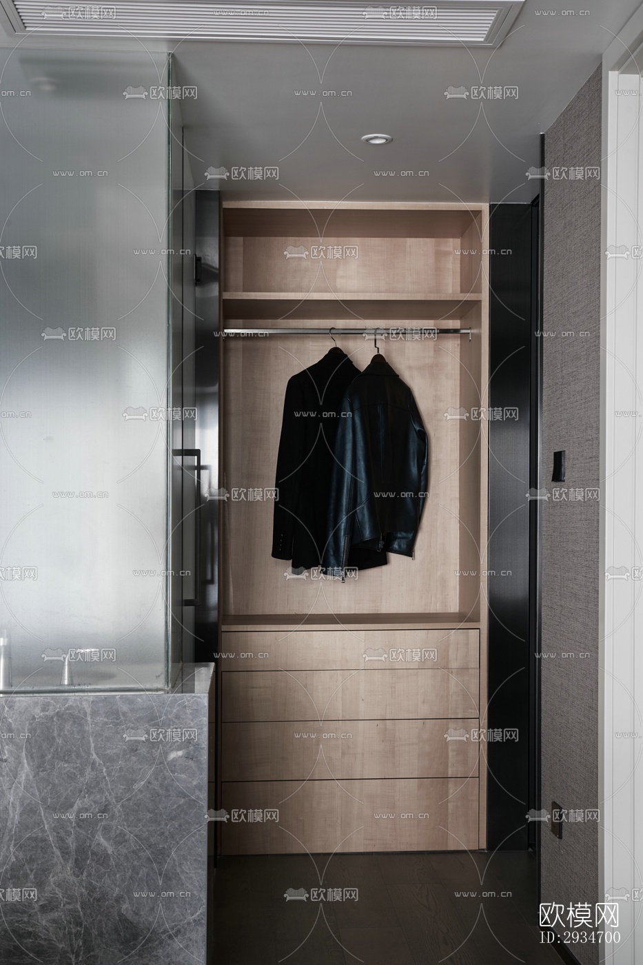 现代平层效果图下载（渲染图14）