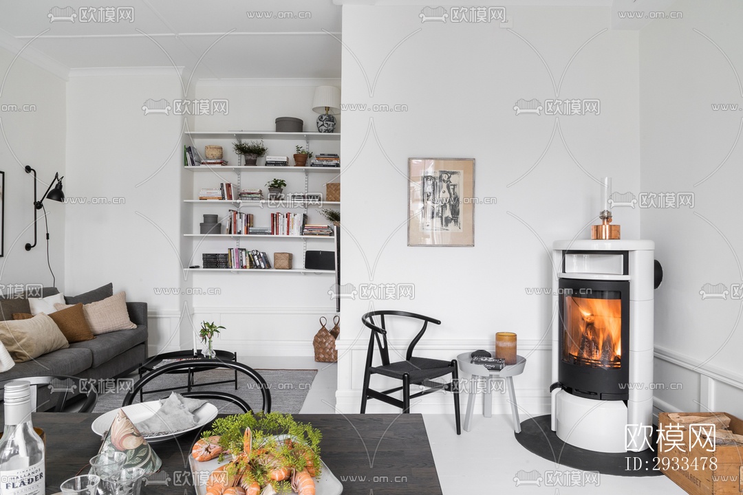 北欧公寓效果图下载（渲染图4）