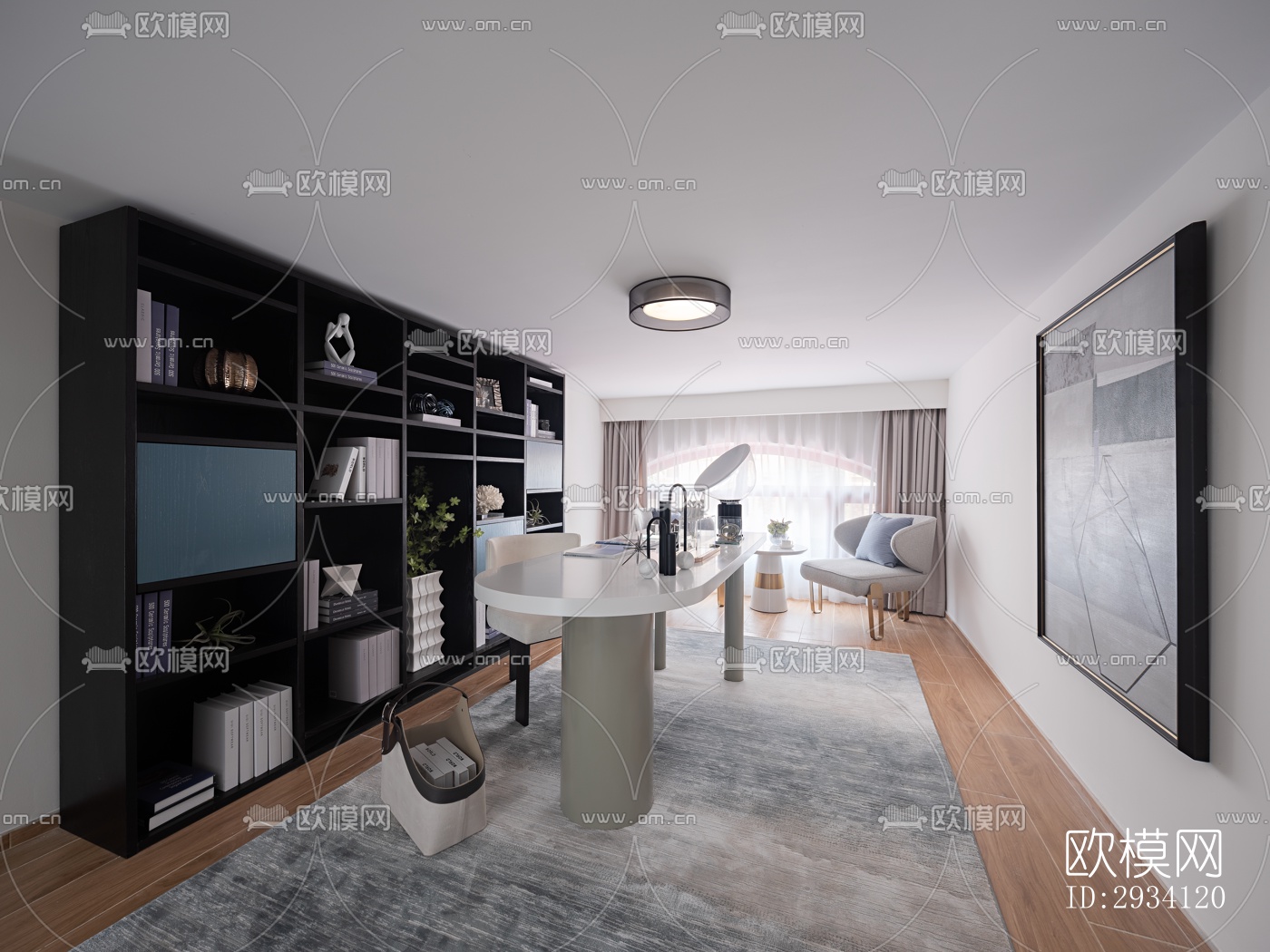 现代别墅效果图下载（渲染图3）