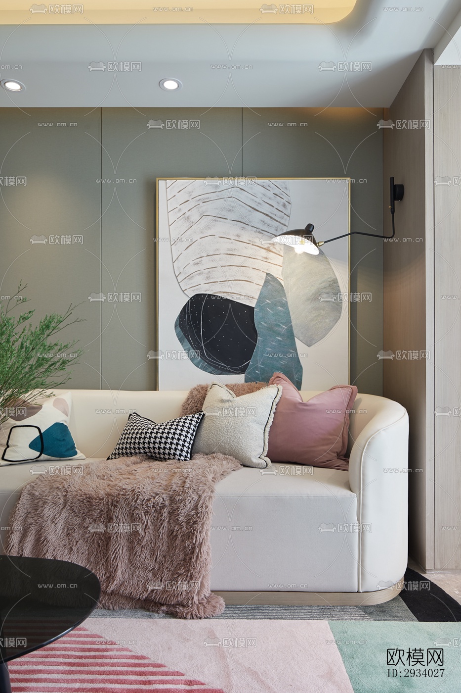 新中式别墅效果图下载（渲染图13）