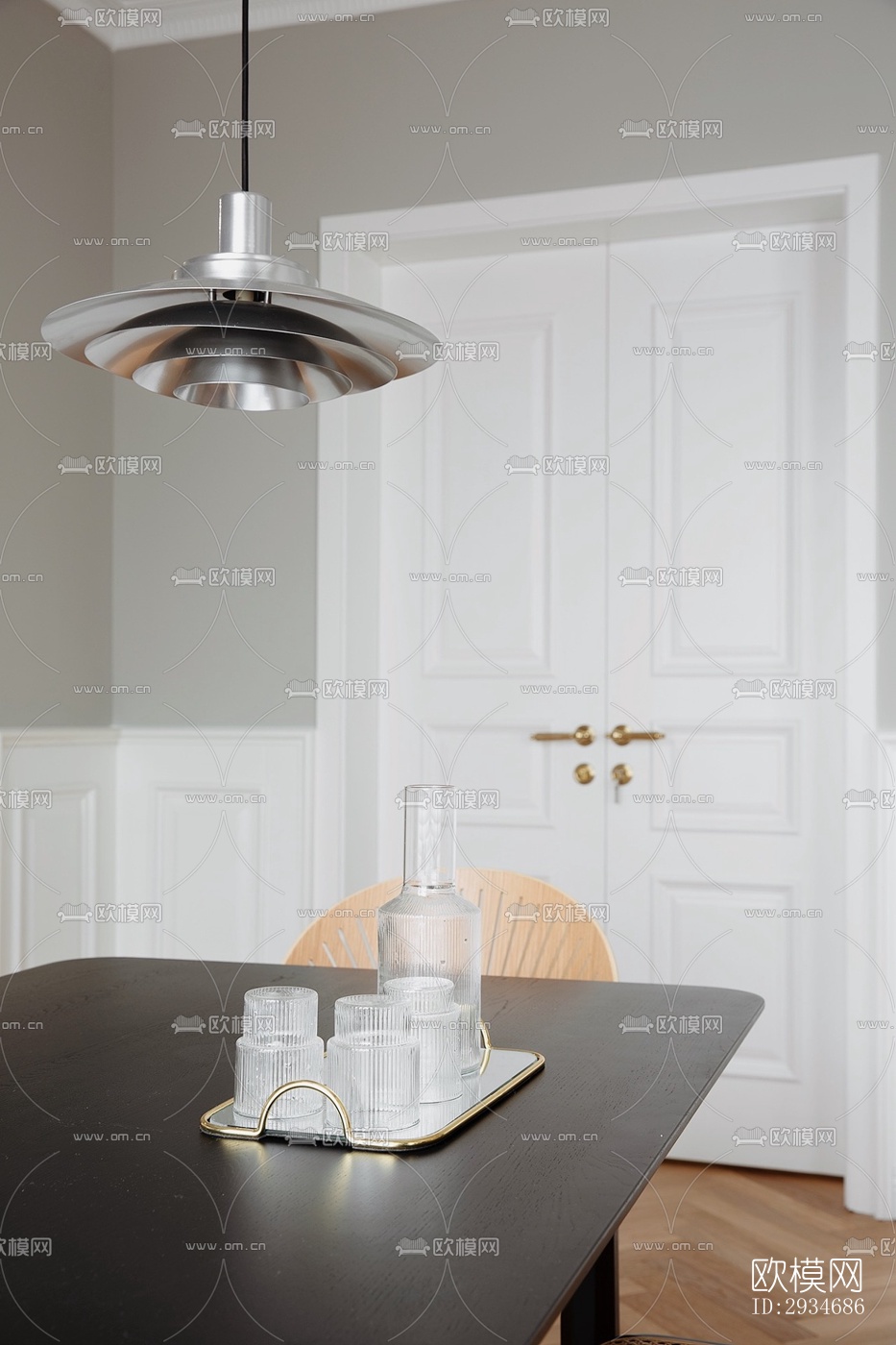 欧式平层效果图下载（渲染图11）