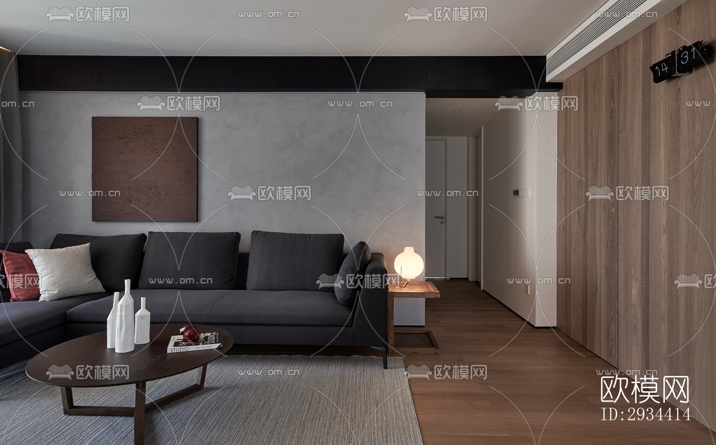 北欧平层效果图下载（渲染图9）