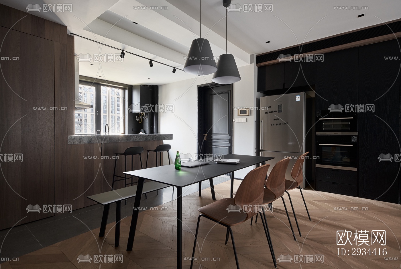 北欧平层效果图下载（渲染图3）