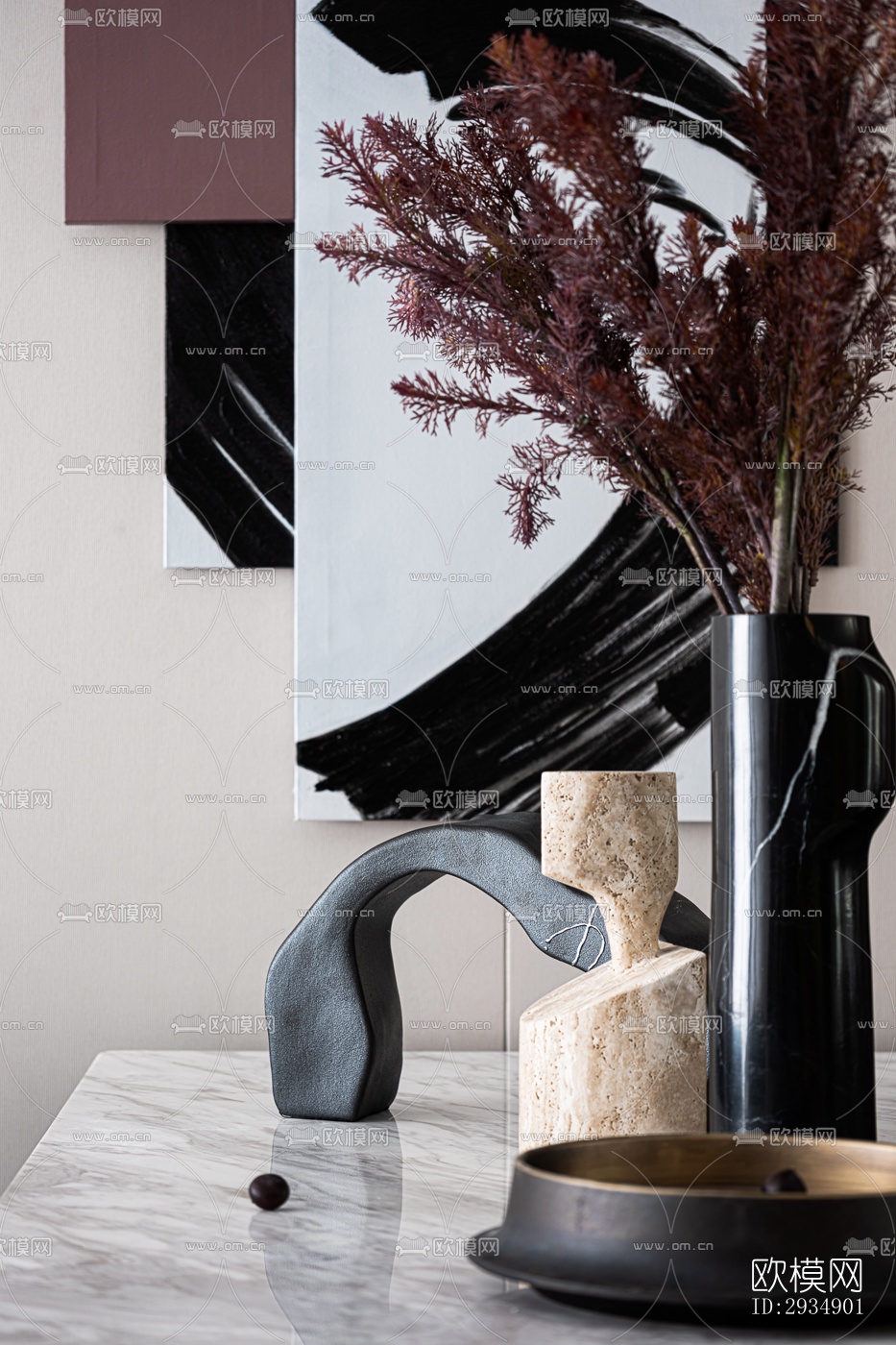 现代平层效果图下载（渲染图18）