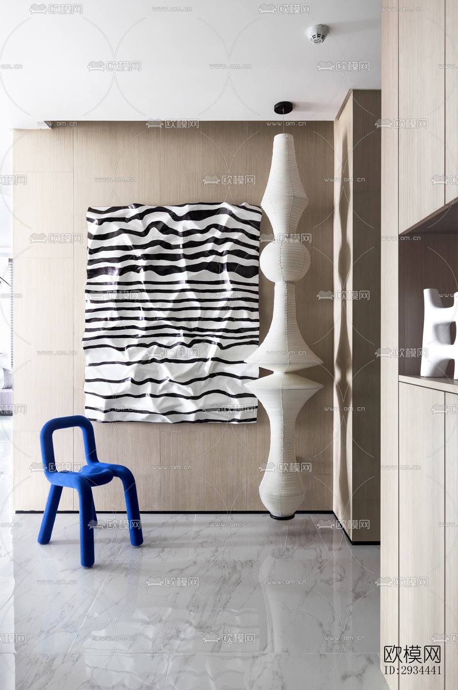 后现代平层效果图下载（渲染图18）