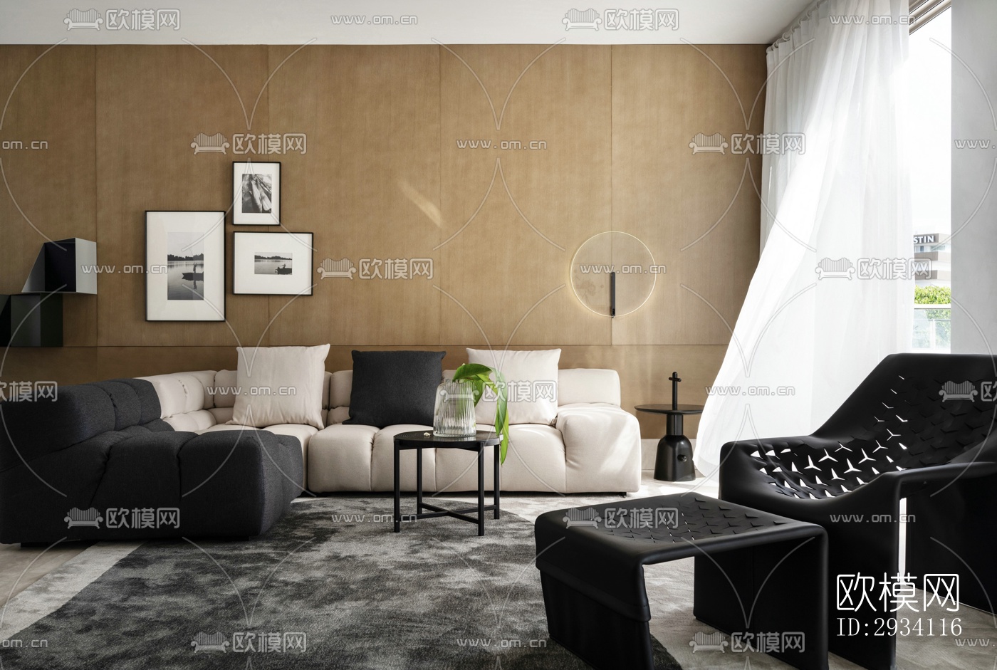 现代别墅效果图下载（渲染图18）