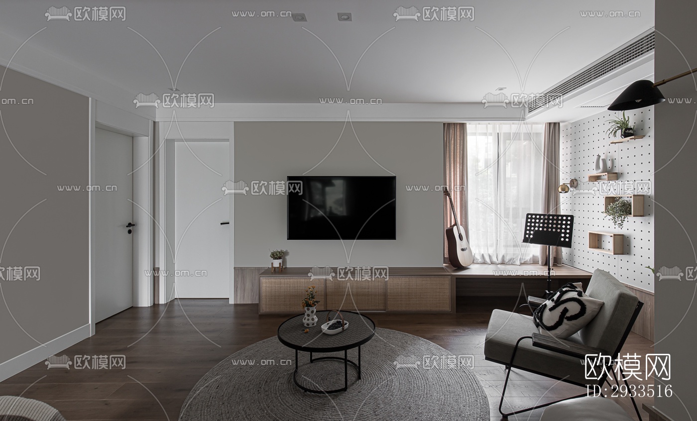 北欧公寓效果图下载（渲染图5）