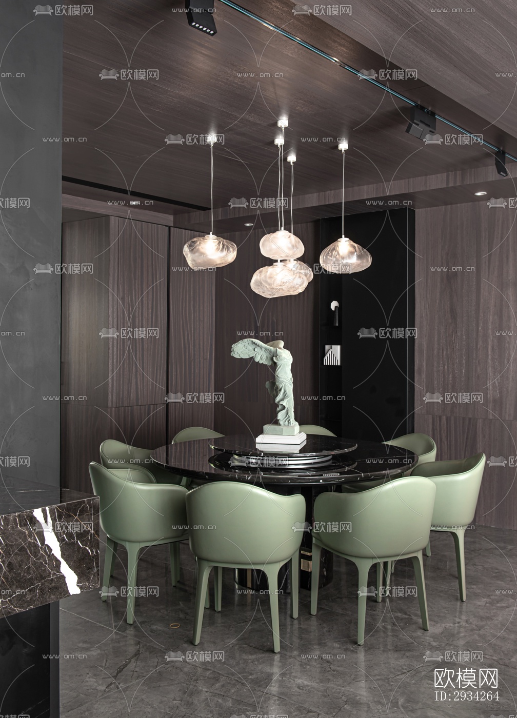 现代复式效果图下载（渲染图2）