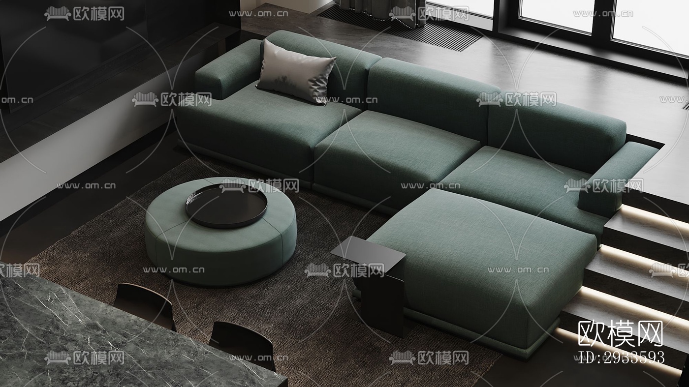 北欧公寓效果图下载（渲染图1）