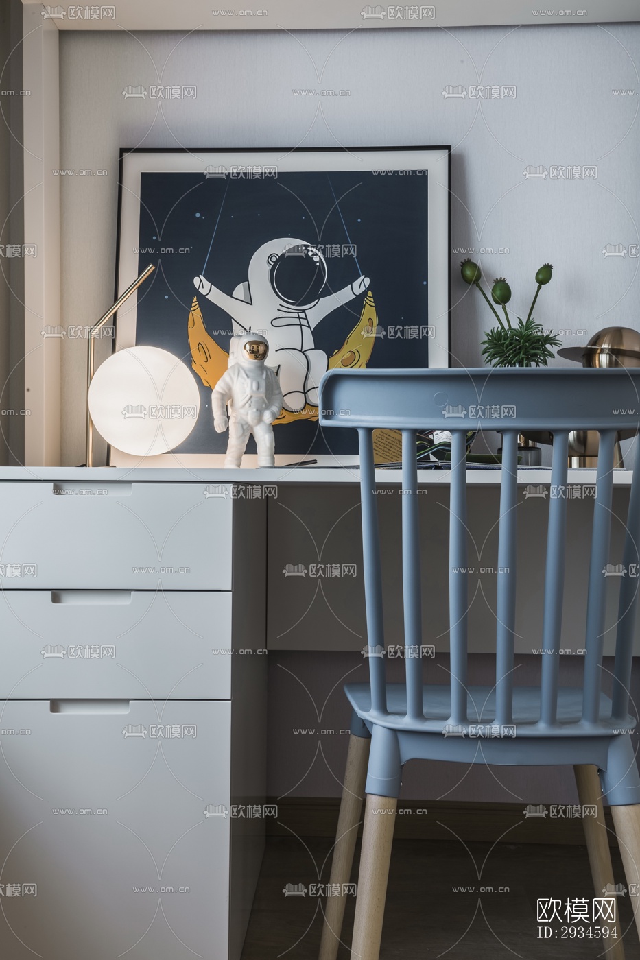 新中式平层效果图下载（渲染图12）