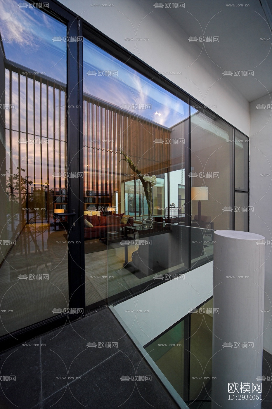 现代别墅效果图下载（渲染图1）