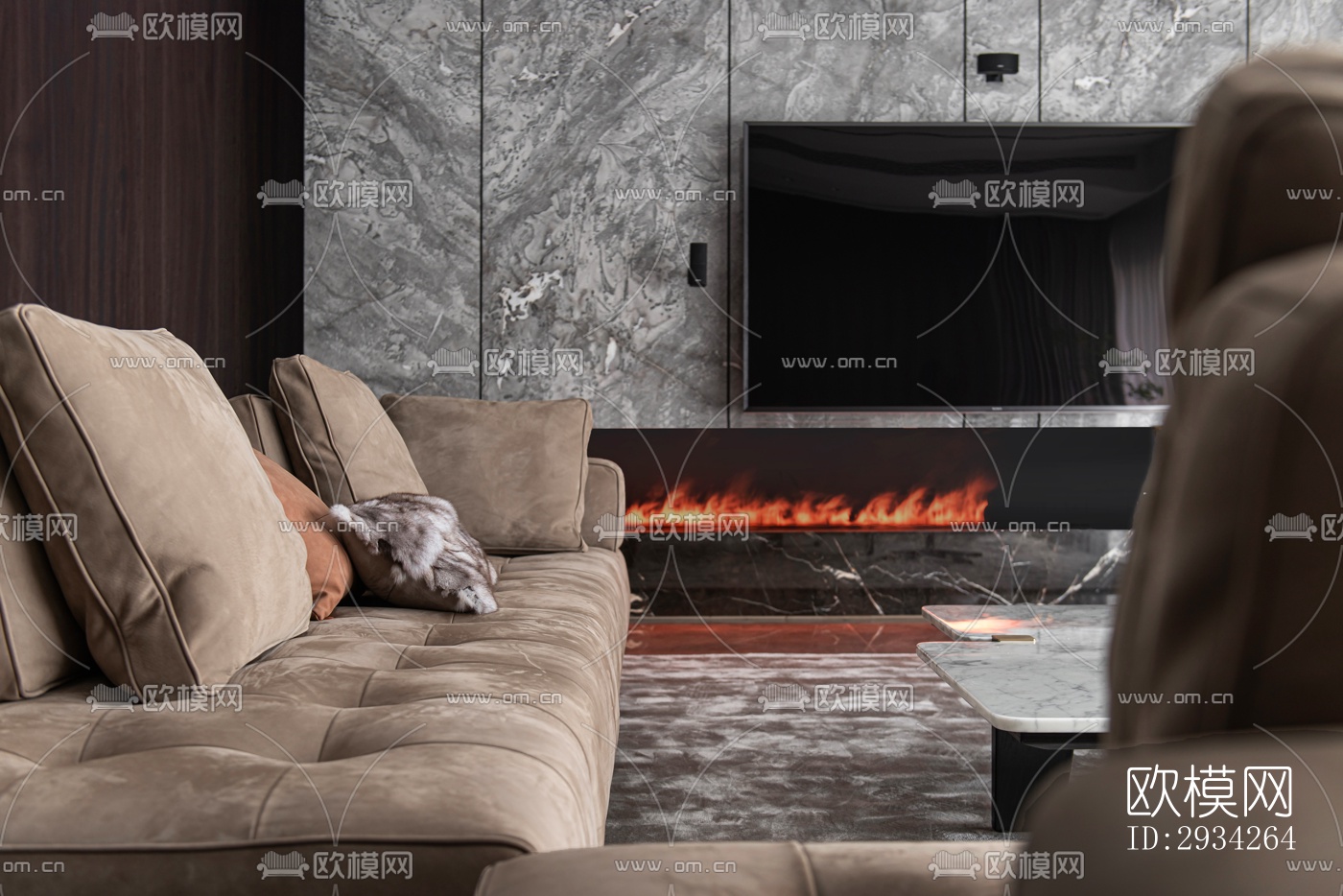 现代复式效果图下载（渲染图19）