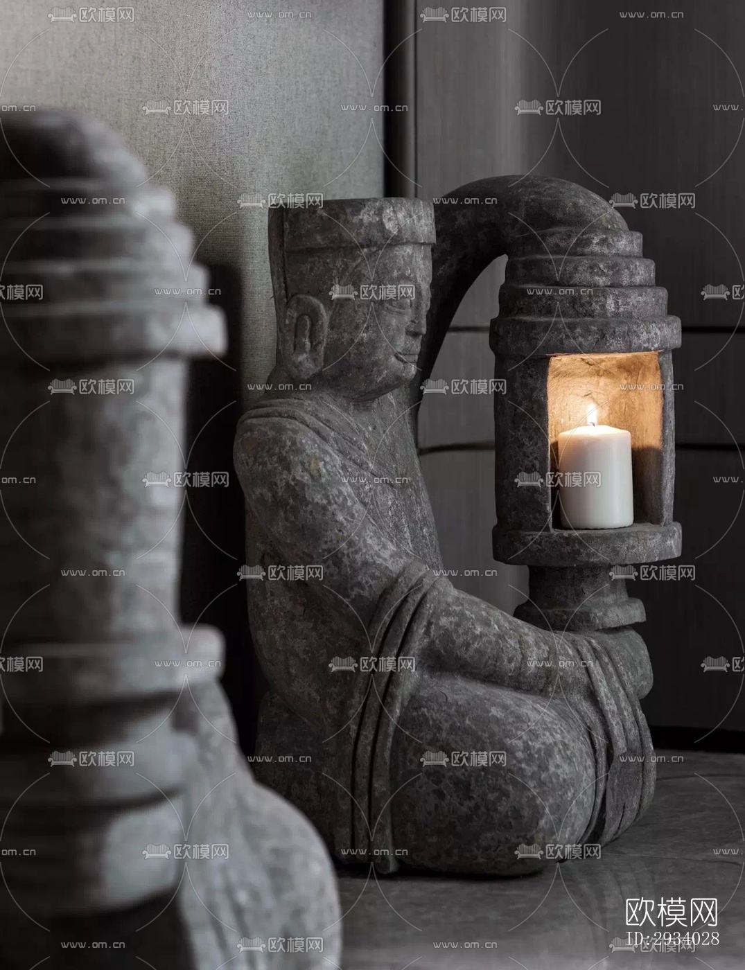 新中式别墅效果图下载（渲染图2）