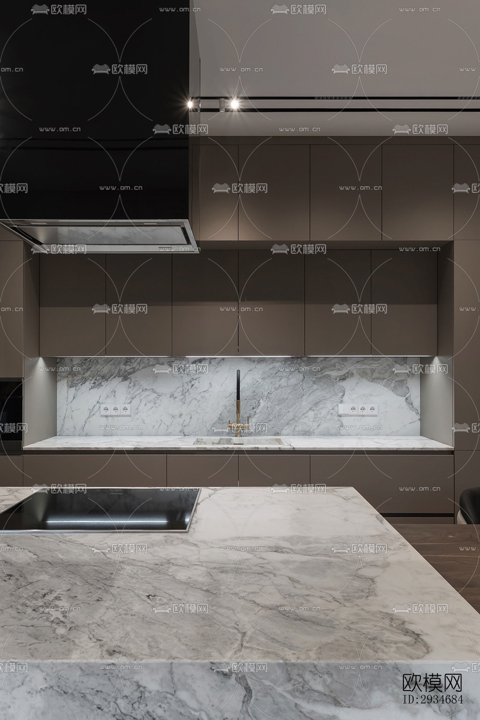 欧式平层效果图下载（渲染图11）