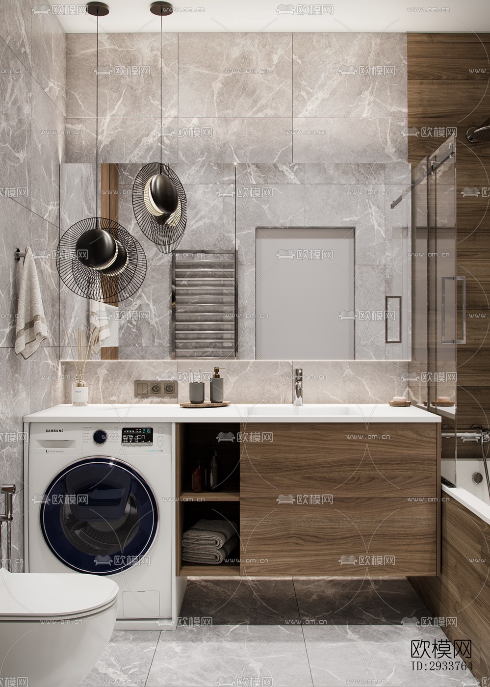 现代公寓效果图下载（渲染图13）