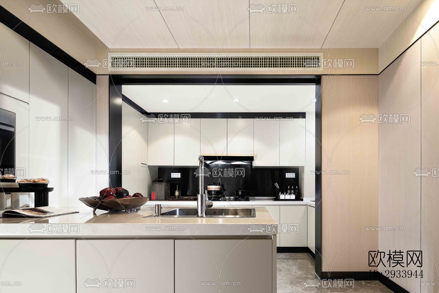 新中式别墅效果图下载（渲染图8）