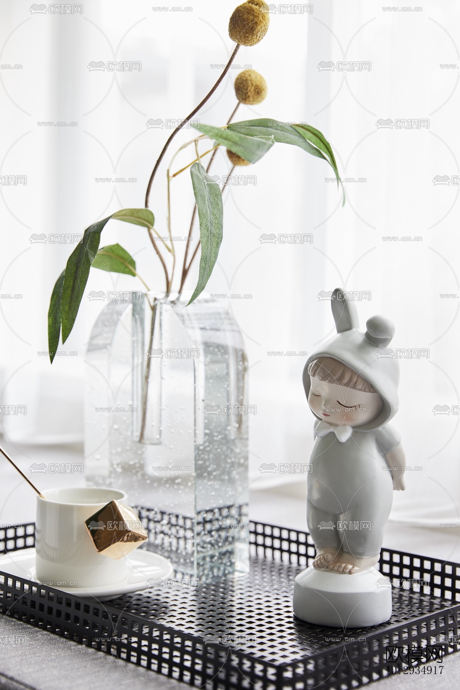 现代平层效果图下载（渲染图19）