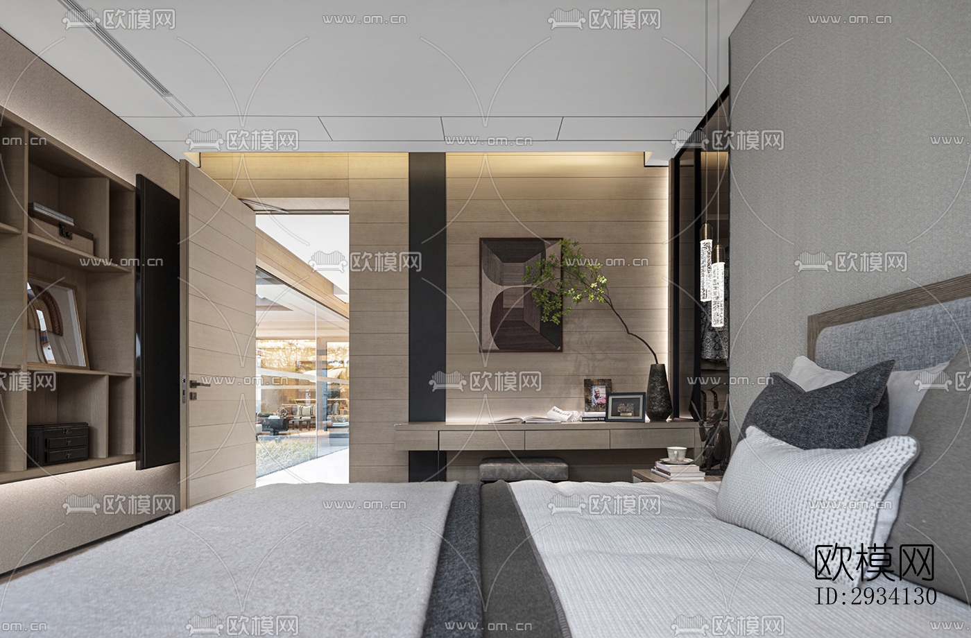 现代别墅效果图下载（渲染图1）