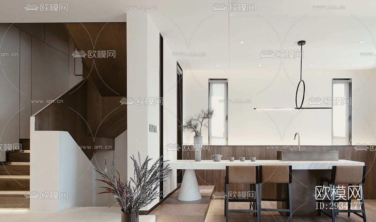 北欧复式效果图下载（渲染图11）