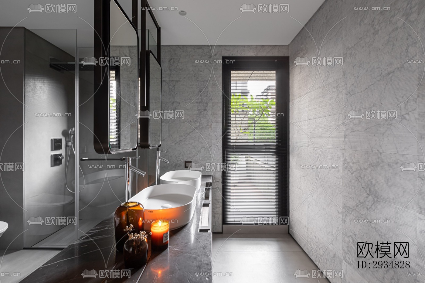 现代平层效果图下载（渲染图10）