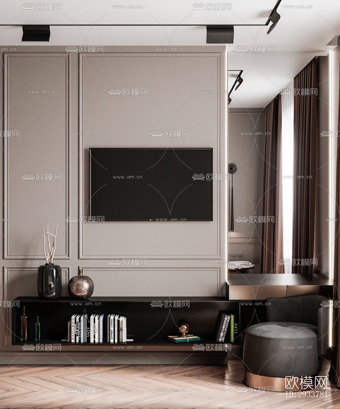 现代公寓效果图下载（渲染图14）