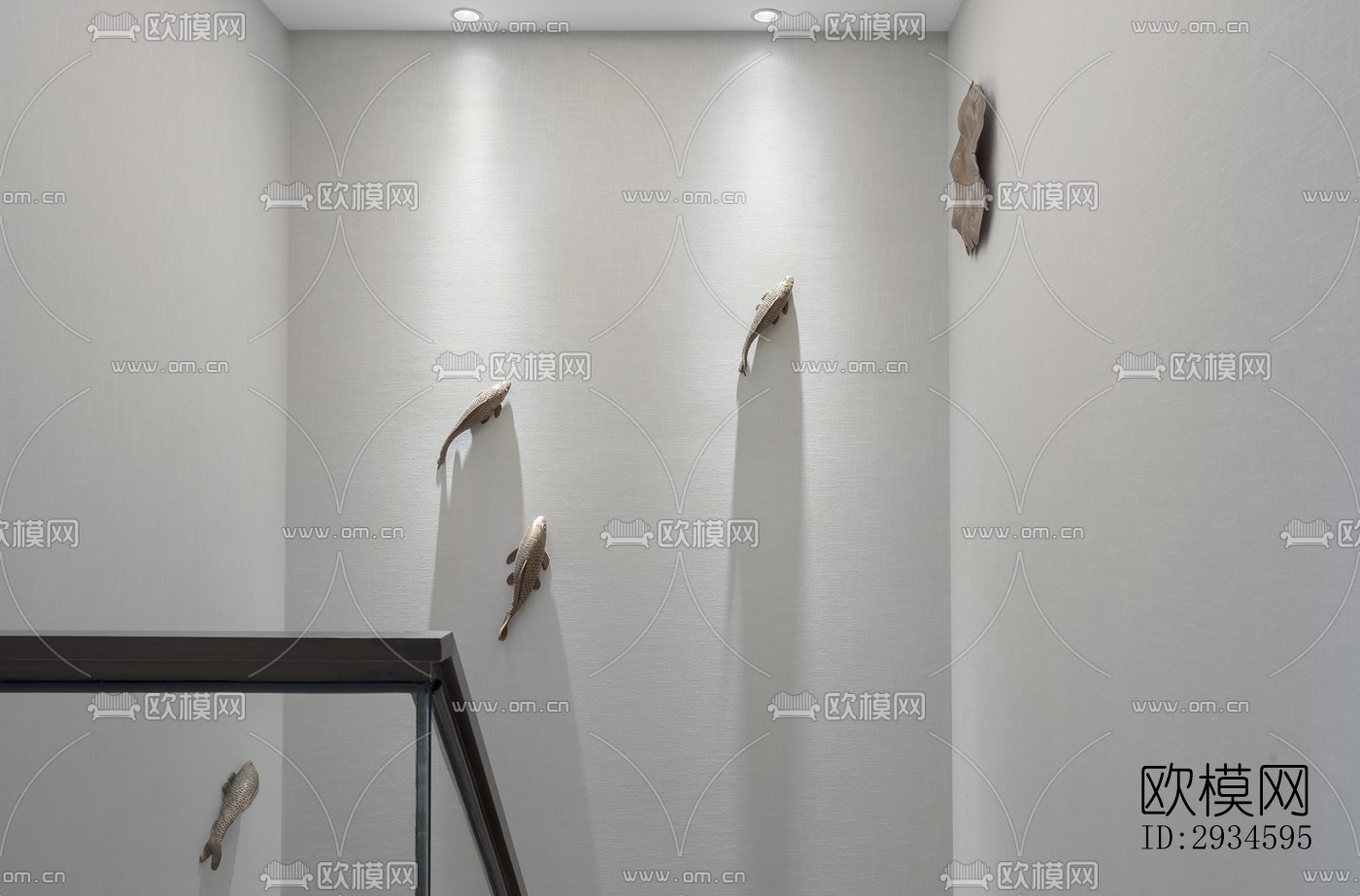 新中式平层效果图下载（渲染图11）