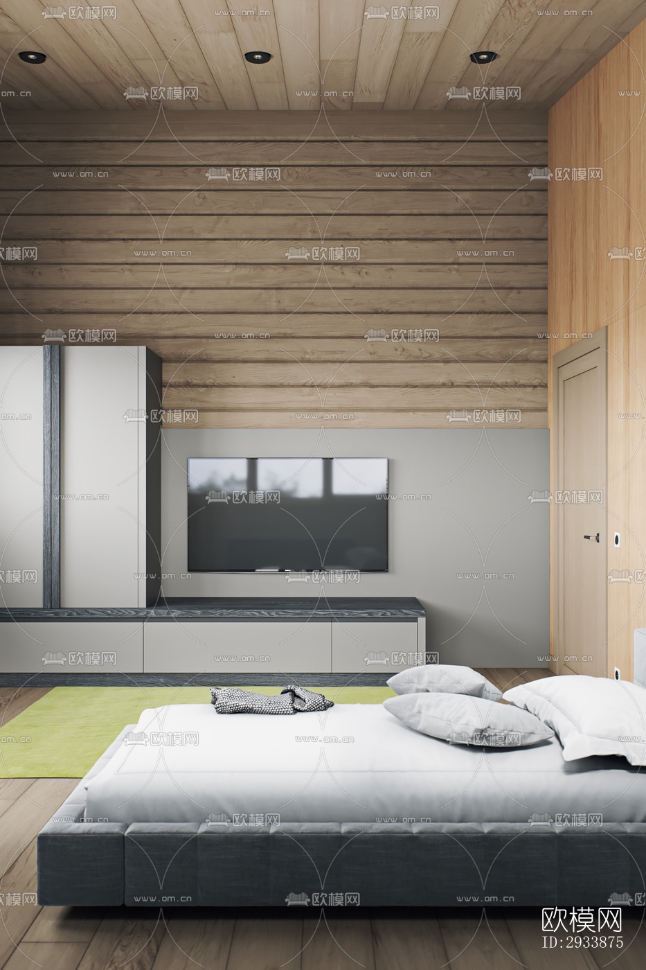 北欧别墅效果图下载（渲染图2）