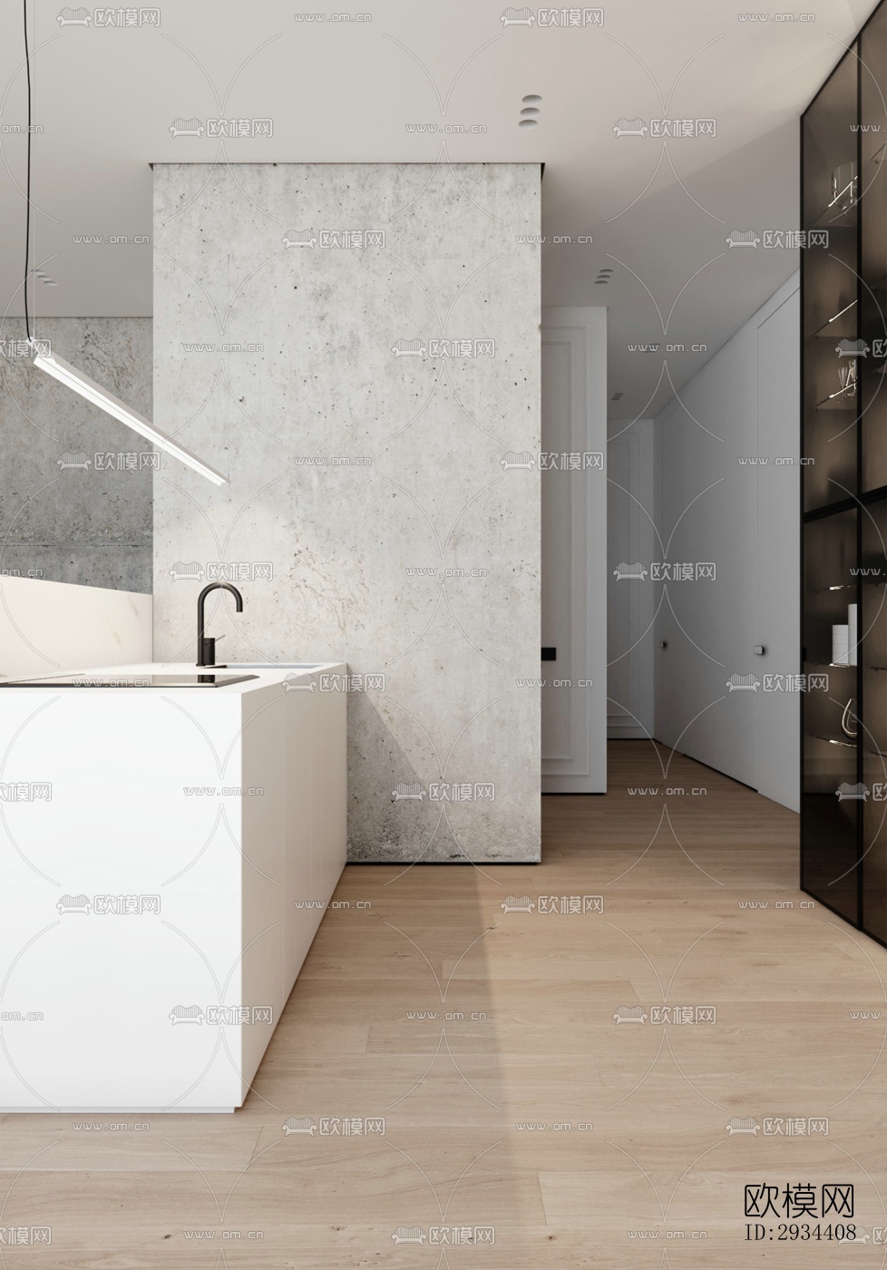 北欧平层效果图下载（渲染图19）