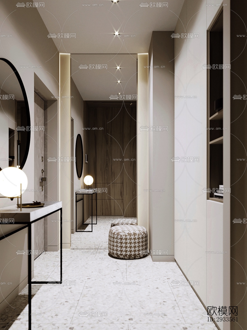 北欧公寓效果图下载（渲染图1）